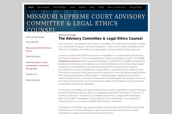mo-legal-ethics.org site used Basic-law