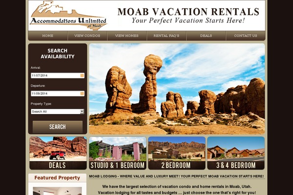 moabcondorentals.com site used Parkcity