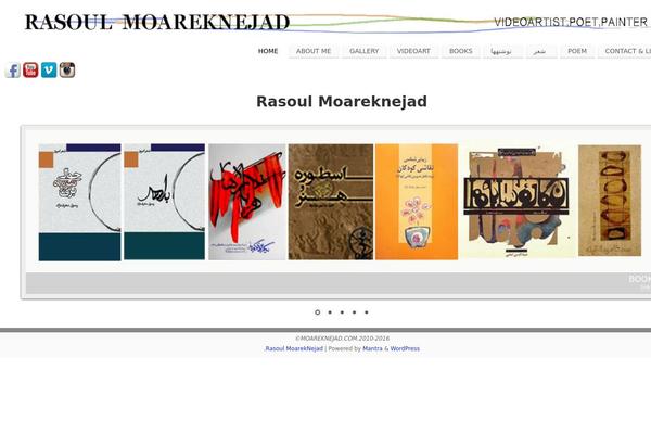 moareknejad.com site used Claydell Media