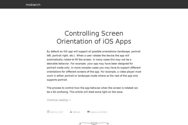 WordPress website example screenshot