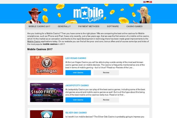 mobile-casino theme websites examples