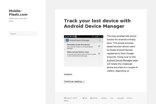 Twenty Fifteen theme site design template sample