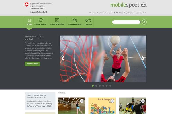mobile-sport.ch site used Mobilesport