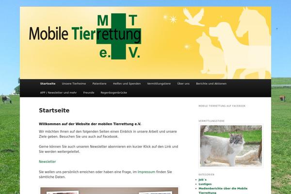 mobile-tierrettung.org site used Twentyeleven-child-01