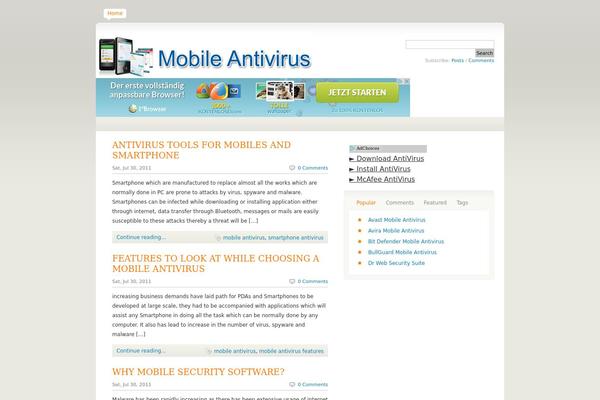 mobileantivirus.com site used Flash News