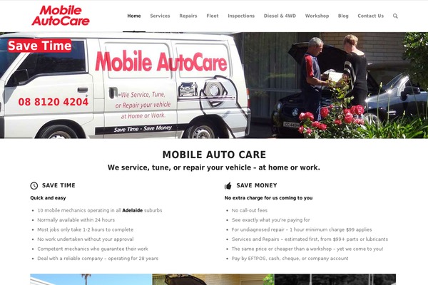mobileautocare.com.au site used Salient Child