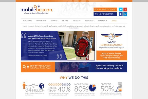 mobilebeacon.org site used Mobilebeacon-child