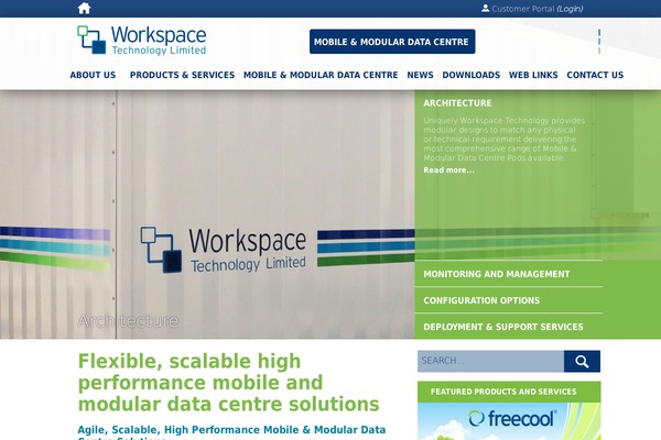 mobiledatacentre.com site used Workspace17