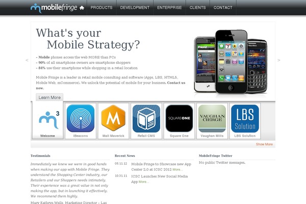 mobilefringe.com site used Starter