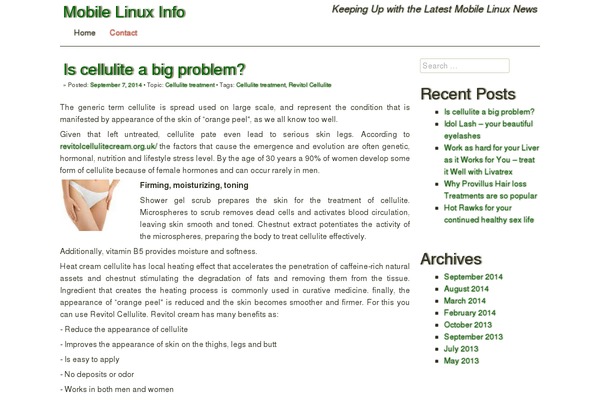 mobilelinuxinfo.com site used Narcissus