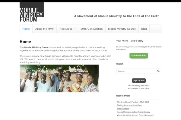WordPress website example screenshot