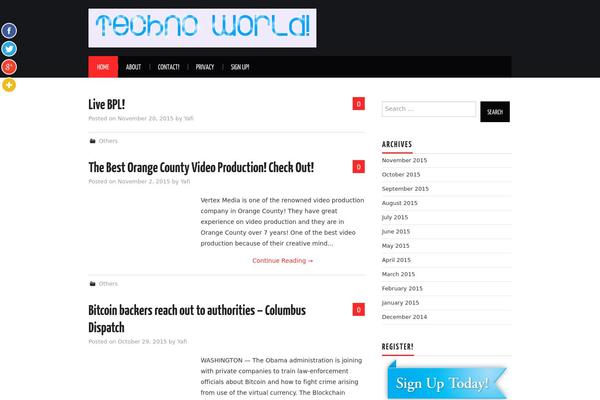 Hiero theme site design template sample