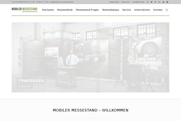 Enfold theme site design template sample