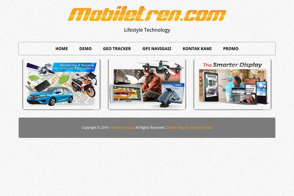 Simple Shop theme site design template sample