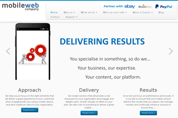 WordPress website example screenshot