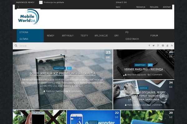 Zeen theme site design template sample