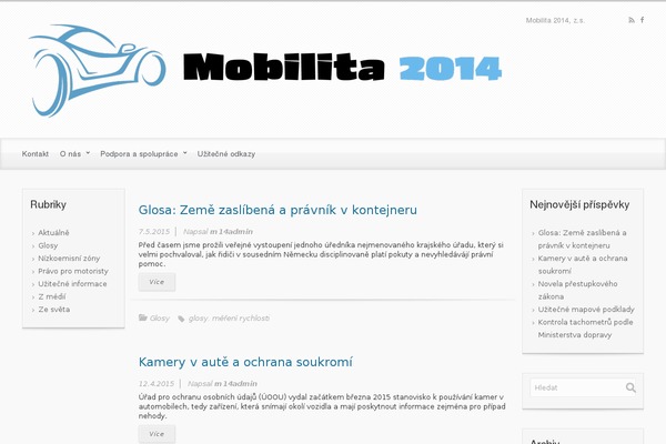 mobilita2014.cz site used evolve