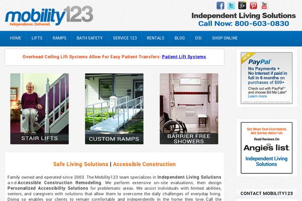 mobility123.com site used Mobility123