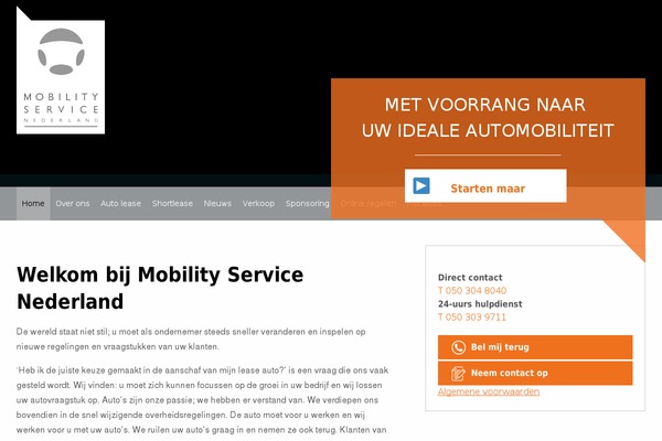 mobilityservice.nl site used Msn
