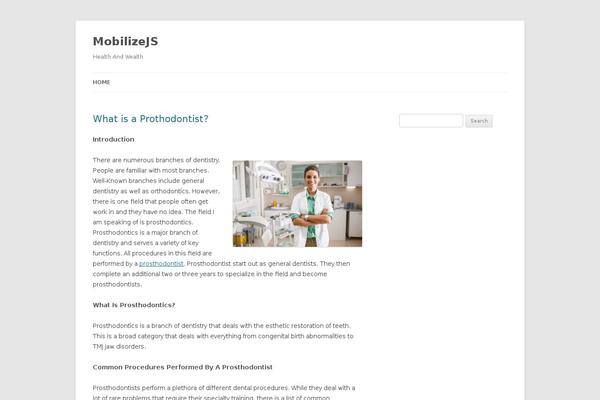 Twenty Twelve theme site design template sample