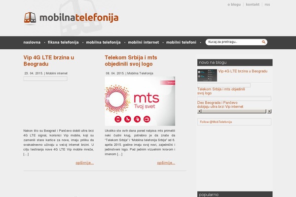 mobilnatelefonija.net site used Mobilnatelefonija