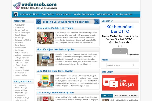 mobilya theme websites examples