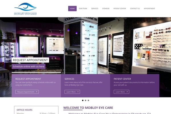 mobleyeyecare.com site used Pecaa_layout_2