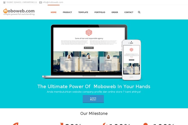 Jupiter theme site design template sample