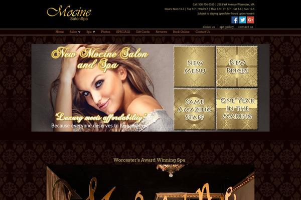 mocinedayspa.com site used Mocine