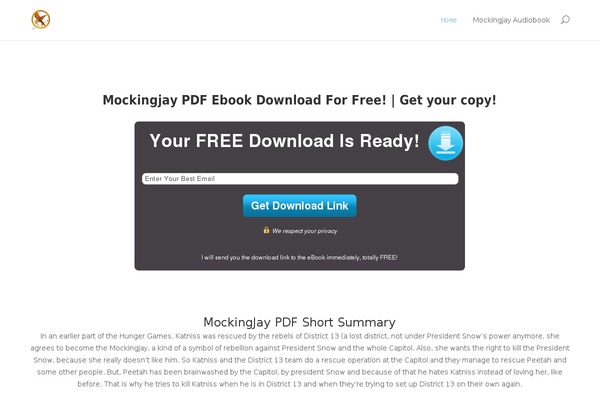 mockingjaypdf.com site used Divi