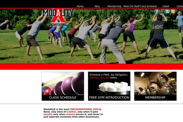 Modality theme site design template sample