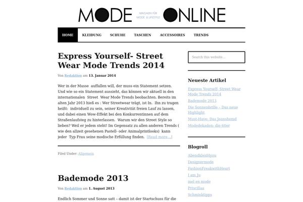 WordPress website example screenshot