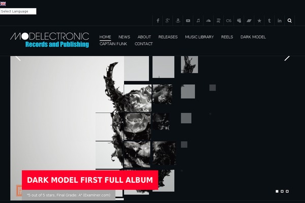 model-electronic.com site used Metric Child Theme
