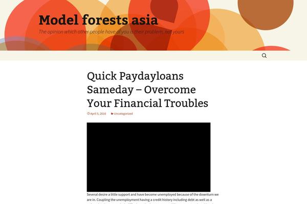 WordPress website example screenshot