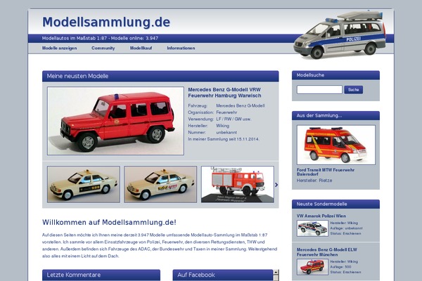 modellsammlung.com site used Modellsammlung