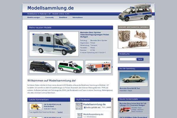 modellsammlung.de site used Modellsammlung