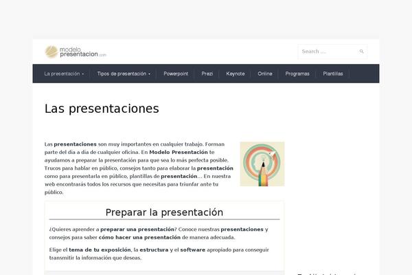 WordPress website example screenshot