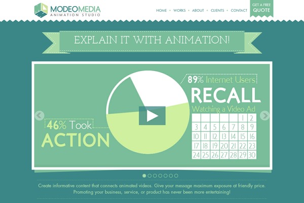 WordPress website example screenshot