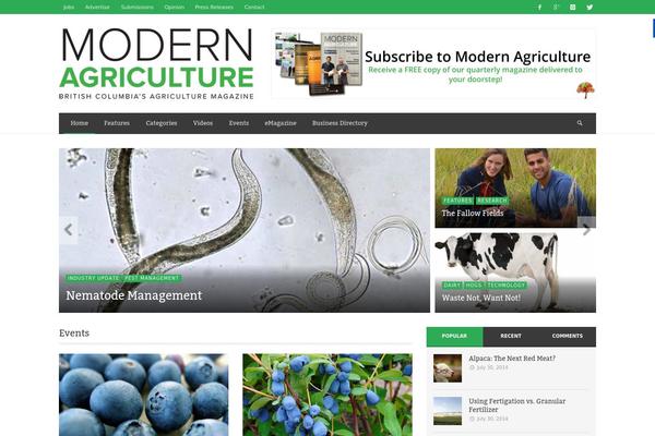 modernagriculture.ca site used NEUE