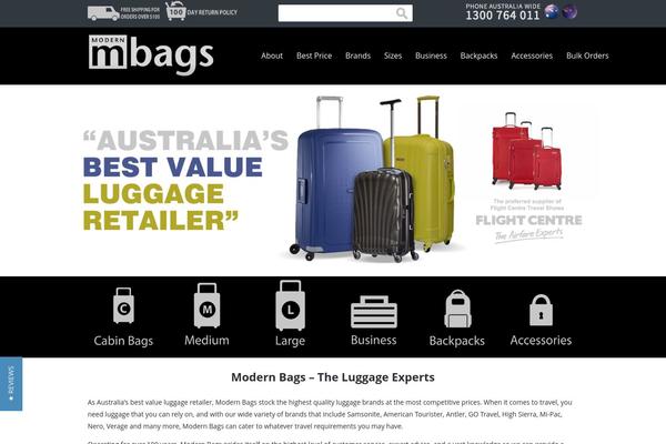 modernbags.com.au site used Mbags