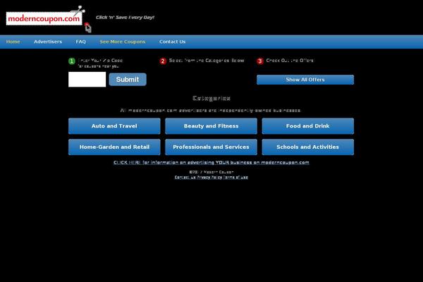 moderncoupon.com site used Moderncoupon