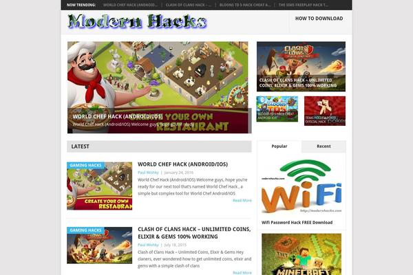 modernhacks.com site used Game-hacker