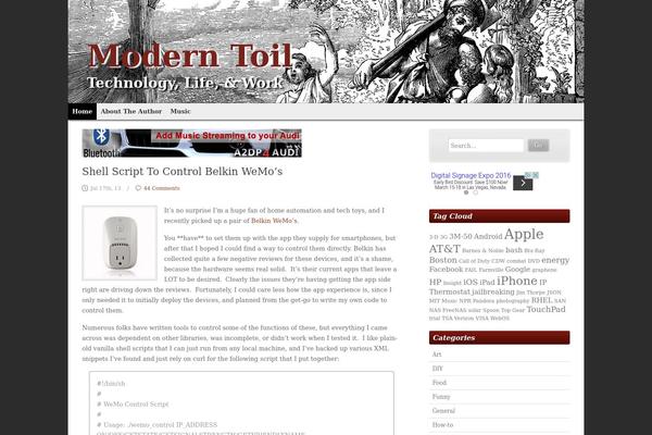moderntoil.com site used multi-color
