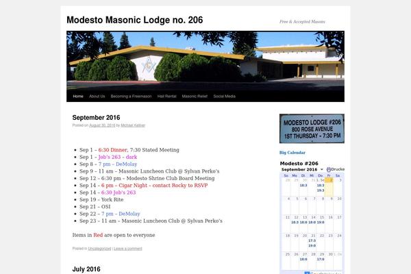 WordPress website example screenshot