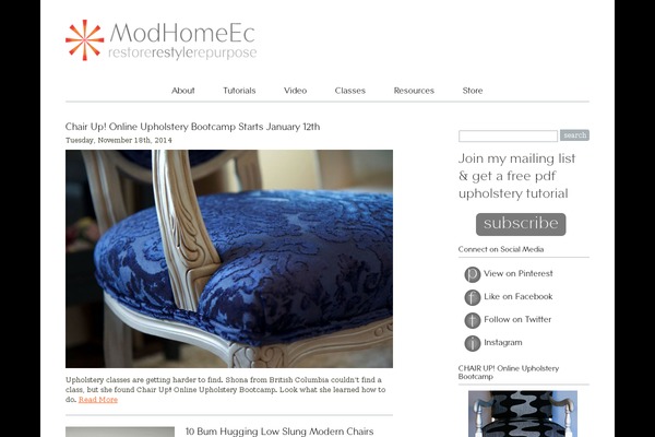 modhomeec.com site used Mhe3
