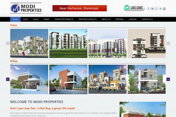 WordPress website example screenshot