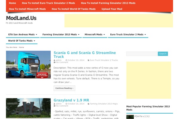 WordPress website example screenshot