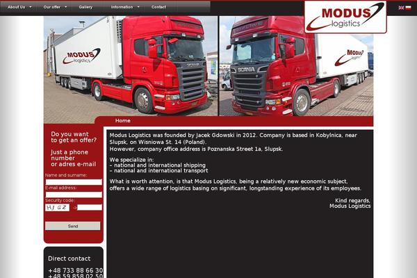 modus-logistics.pl site used Modus