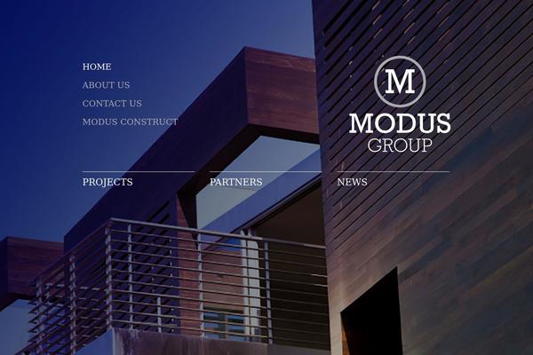 Modus theme site design template sample