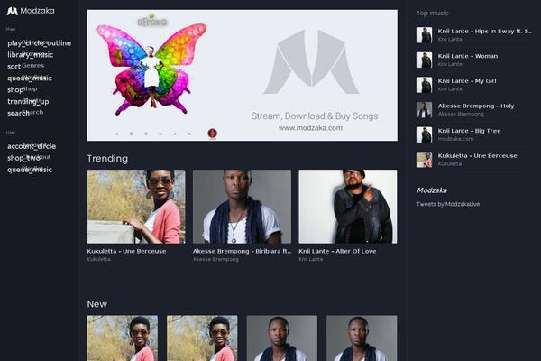 modzaka.com site used Modzaka